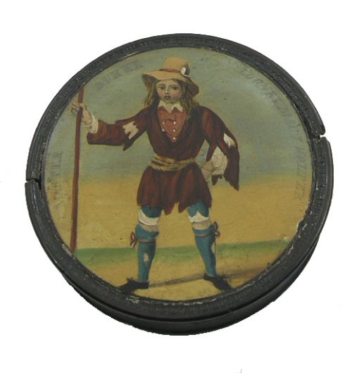 Rare Georgian Patch Box. Master Burke (Actor)