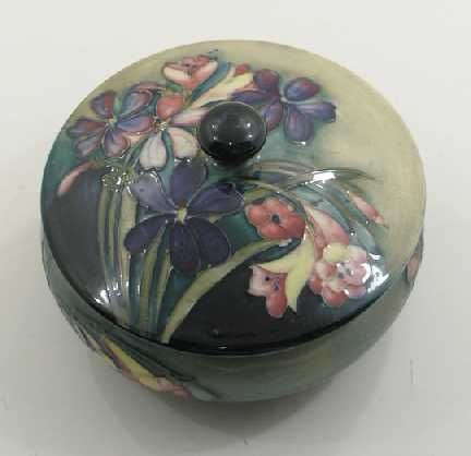 Walter Moorcroft Spring Flowers Bowl with Lid