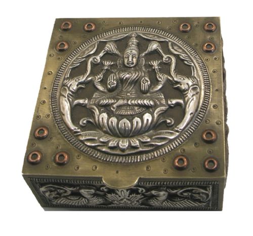 Superb Quality Indian Brass, Copper & Silver Box