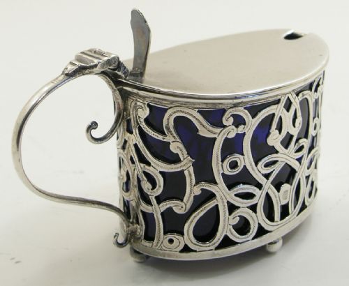 Victorian Silver Mustard Pot. Birmingham 1900