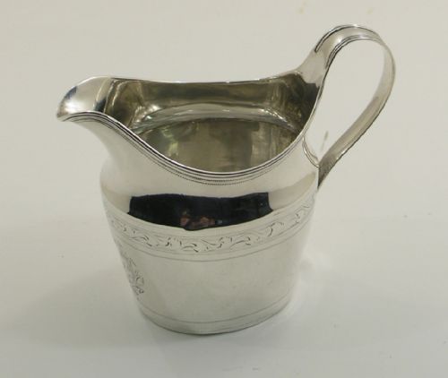 George III Silver Helmet Cream Jug. London 1796
