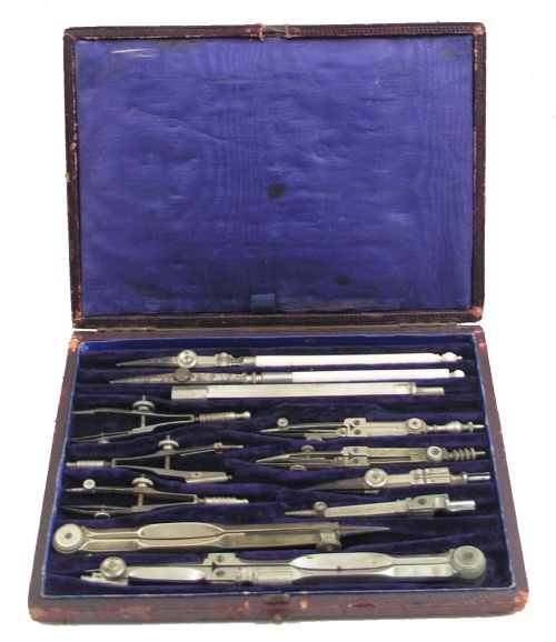Good Victorian Boxed Set of Drawing Instruments