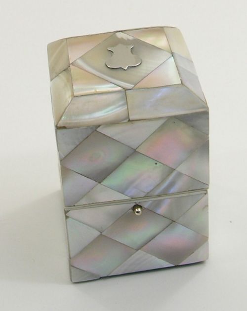 19th Century Mother-of-pearl & Silver Box