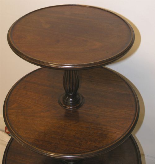 fig 1. GEORGE III CUBAN MAHOGANY DUMB WAITER. C. 1770