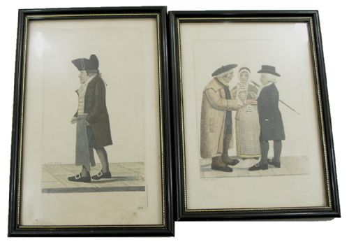 fig 2. SET OF 9 GOOD GEORGIAN SILUETTES, VARIOUS GENTLEMEN