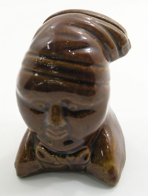 Rare Scottish Pottery Money Box. C. 1870