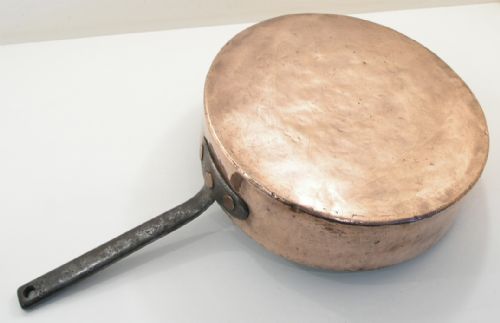 Huge Georgian Copper Saucepan by Mores, London
