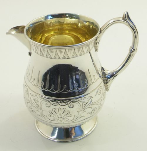 Good Early Victorian Silver Cream Jug. Sheffield 1856