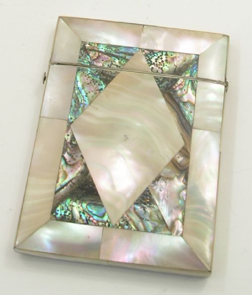 Victorian Mother-of-pearl Card Case. C. 1870