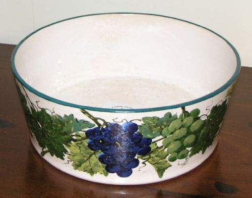 Very Rare Large Wemyss Ware Bulb Bowl. C. 1890