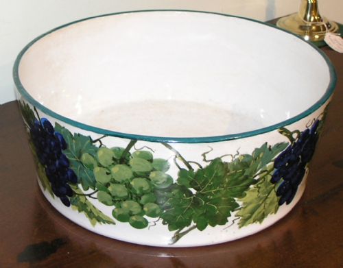 fig 1. VERY RARE LARGE WEMYSS WARE BULB BOWL. C. 1890