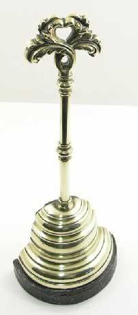 Victorian Brass and Cast Iron Door Stop. C. 1870