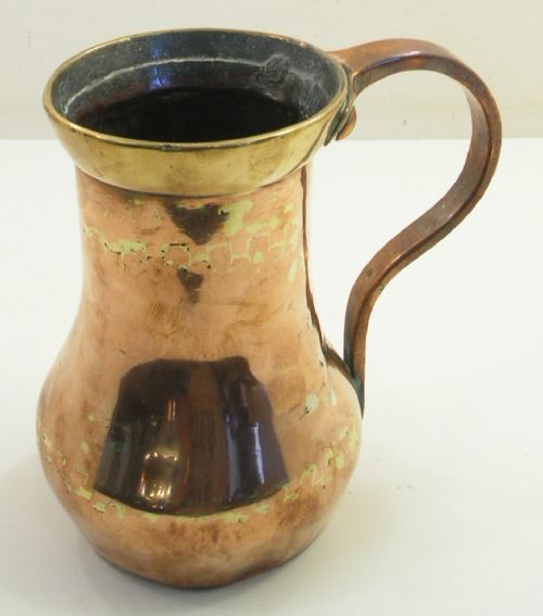 Fine Early 18th Century Copper & Brass Jug