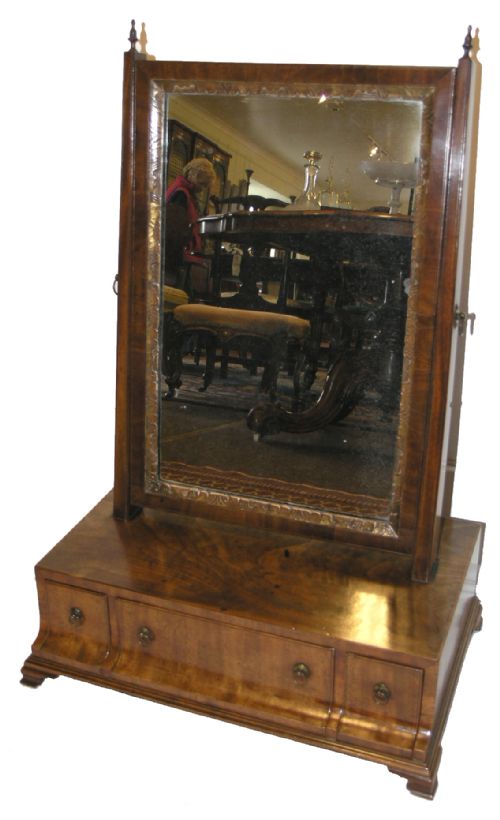 Fine George II Virginia Walnut Dressing Mirror