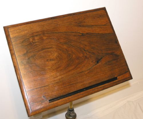 fig 1. REGENCY ROSEWOOD ADJUSTABLE READING TABLE. C. 1825