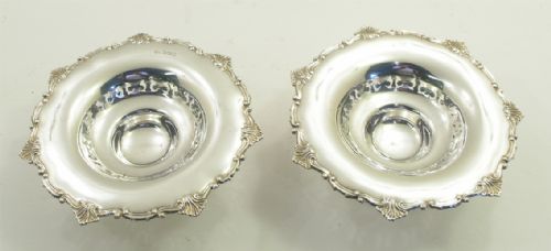 Pretty Pair of Edwardian Silver Bonbon Dishes. 1908