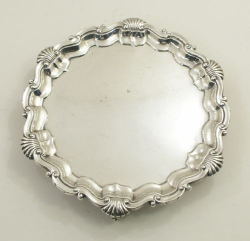 Superb Edwardian Silver Salver. London 1902