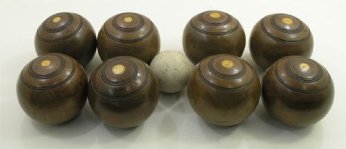 Full Set of Victorian Scottish Carpet Bowls