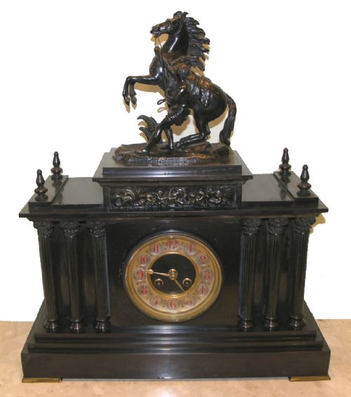 19th Century French 8 Day Mantel Clock. C. 1870