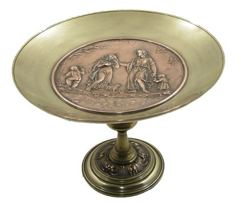 Stunning Quality French Copper & Brass Tazza. C. 1870