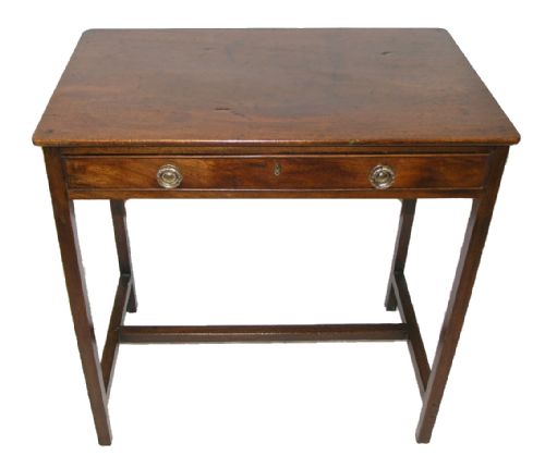 George III Mahogany Side Table with Drawer. C. 1800