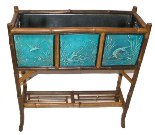 Unusual 19th Century Bamboo Plant Stand. C. 1880
