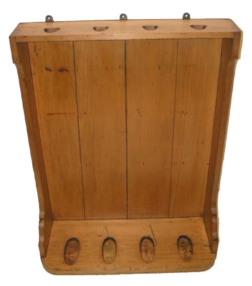 19th Century Scottish Hanging Pine Gun Rack