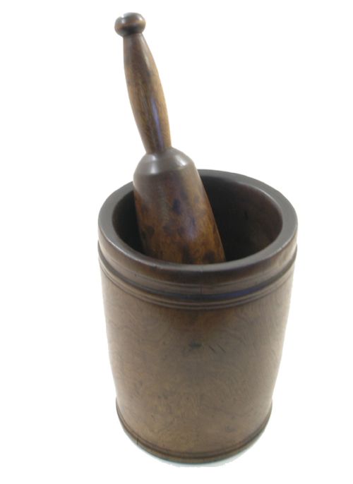 Large 18th Century Walnut Mortar & Pestle