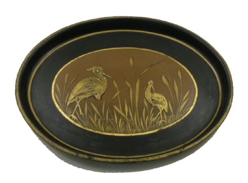 Fine Regency Toleware Tray. Original Decoration