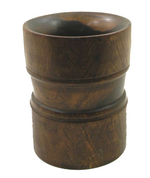 Fine 18th Century Turned Lignum Mortar. C. 1750
