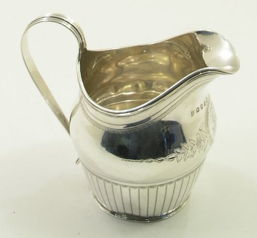 George III Silver Helmet Cream Jug. London 1804
