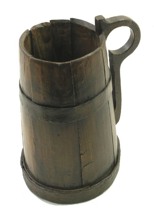 Rare Early 18th Century Coopered Ale Tankard