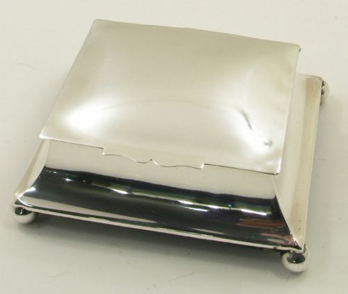 Edwardian Chester Silver Desk Ink Stand. 1903