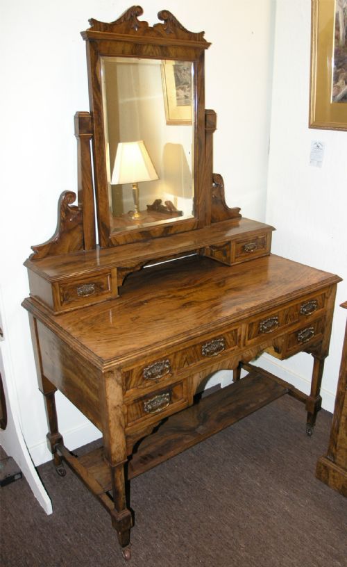 fig 1. SUPERB & RARE VICTORIAN OLIVE-WOOD BEDROOM SUITE