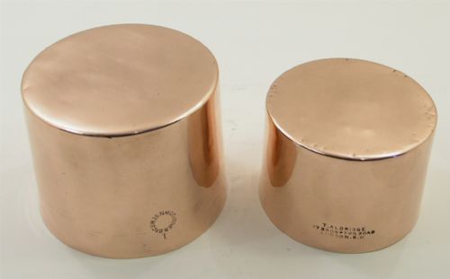 Two Victorian Named Copper Jelly Moulds. London Makers