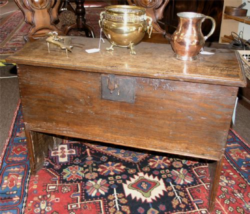Small 17th Century Oak Coffer. Lovely Colour