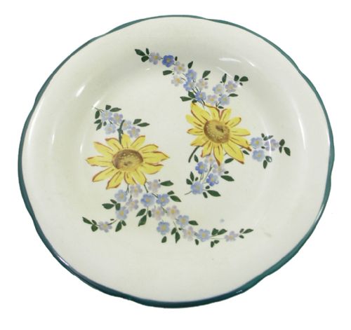 Rare Wemyss Ware Gordon Dessert Plate with Marigolds