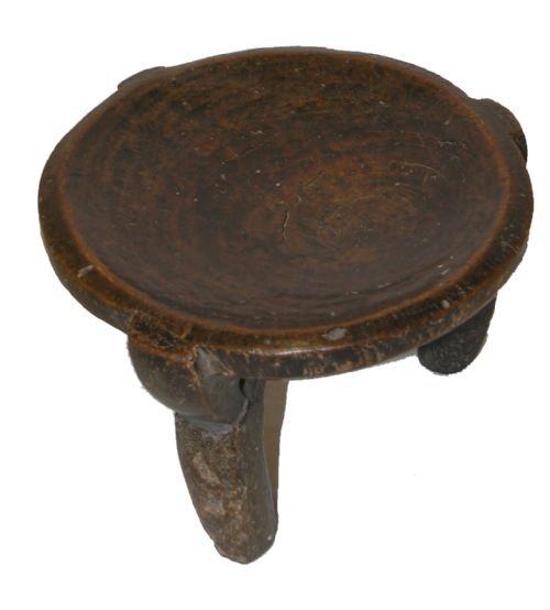 Early 1900'S African Tribal Carved Hardwood Stool