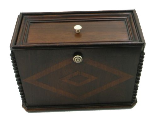 19th Century French Rosewood & Tulipwood Box
