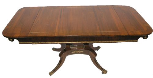 Fine Georgian Scottish Brass Inlaid Sofa Table