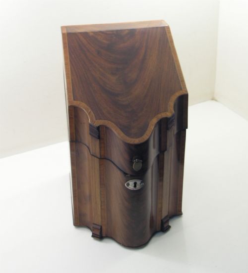 Nice Shape George III Mahogany Knife Box