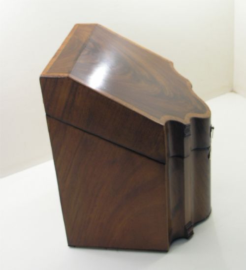 fig 1. NICE SHAPE GEORGE III MAHOGANY KNIFE BOX
