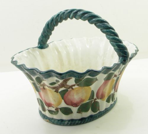 Fine Scottish Wemyss Ware Medium Size Apples Basket