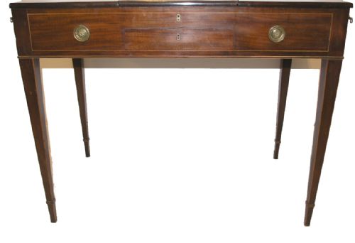 fig 1. GEORGIAN MAHOGANY LADIES FITTED DRESSING TABLE. C. 1820
