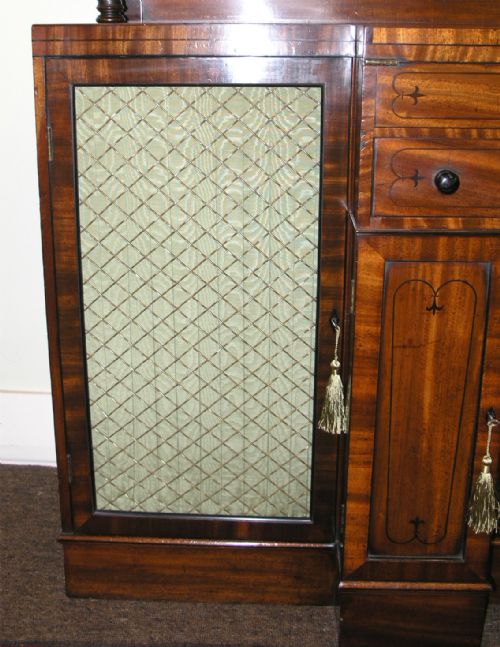 fig 2. OUTSTANDING REGENCY MAHOGANY BREAKFRONT CABINET. C. 1820