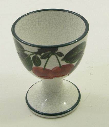Very Rare Scottish Wemyss Ware Egg Cup in Cherries