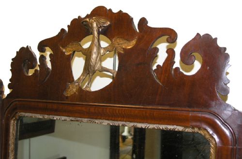 fig 1. LARGE GEORGIAN MAHOGANY VAUXHALL MIRROR. C. 1780