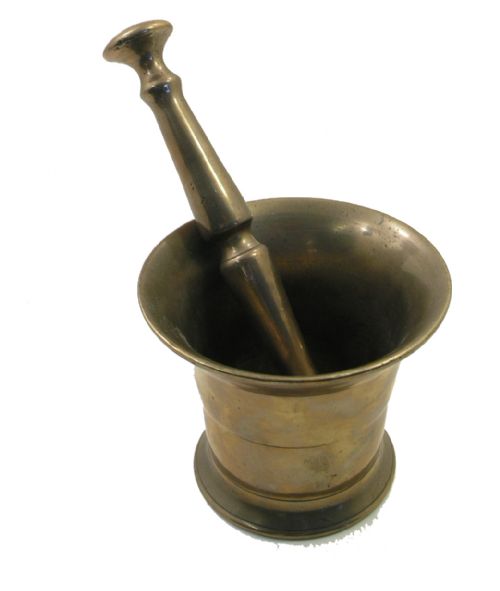 Early 18th Century Bell Metal Mortar and Pestle