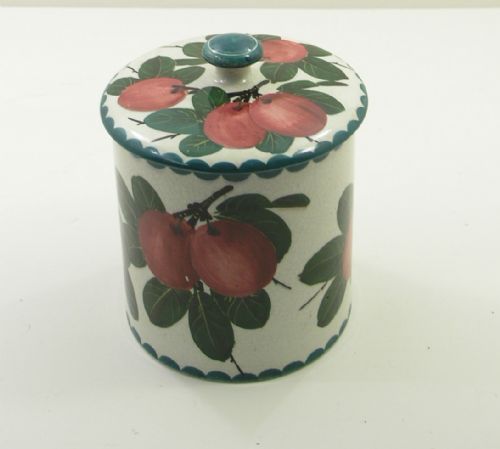 Scottish Wemyss Ware Preserve Pot & Cover. Plums