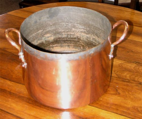 Massive Early 19th Century Copper Ham Boiling Pan